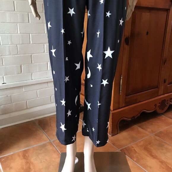 JUMPSUIT star pattern black overalls jumper NWOT - Picture 5 of 8